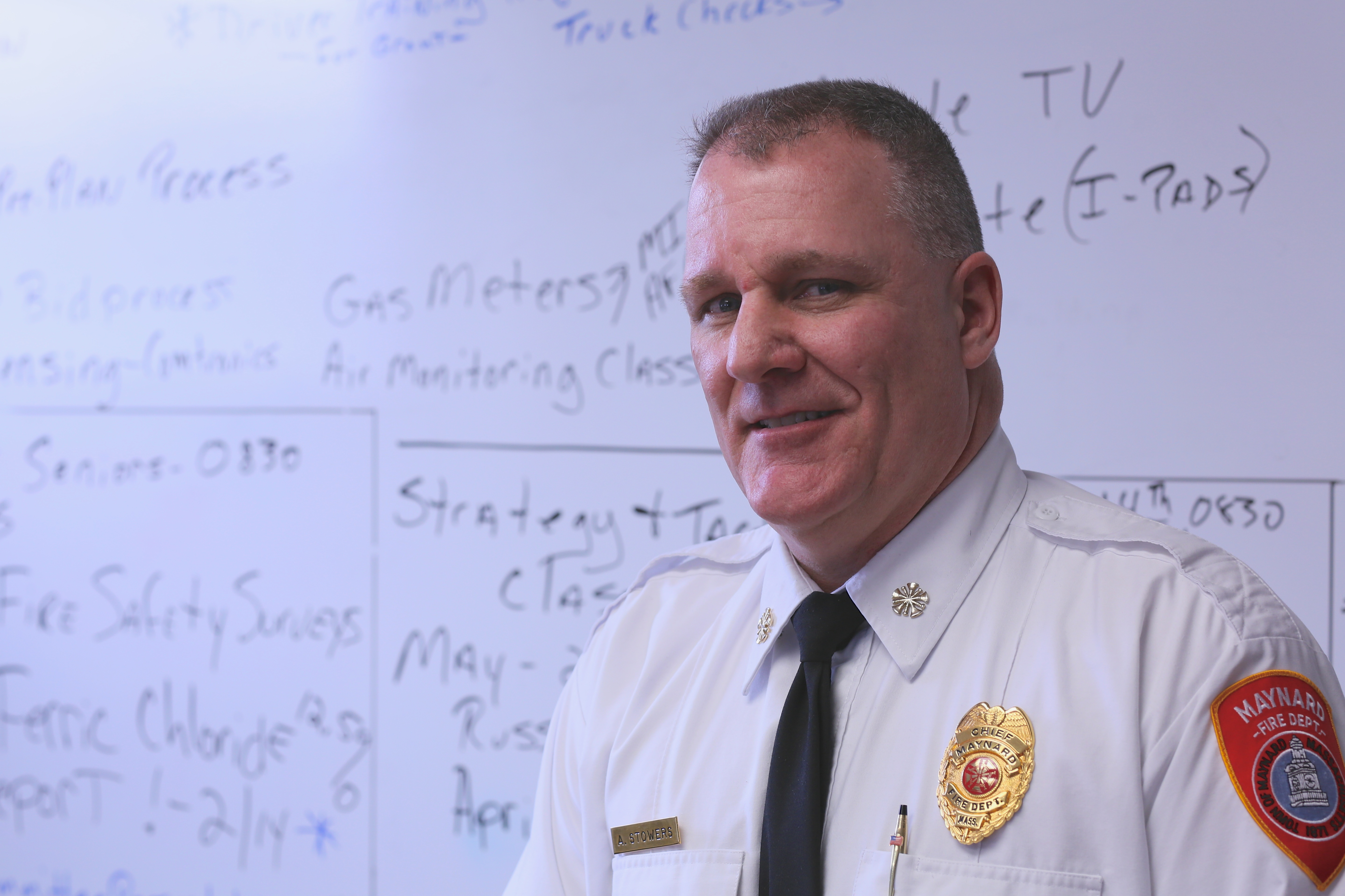 Chief Anthony Stowers recently led the Maynard Fire Department through a successful ISO audit.